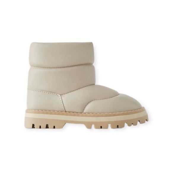 ZARA Kids | Off White | QUILTED BOOTS - Picture 5 of 9
